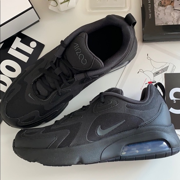 NWT Nike air Max 200 triple black - Picture 4 of 8